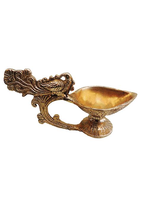 Brass Show Piece Deepak Statue