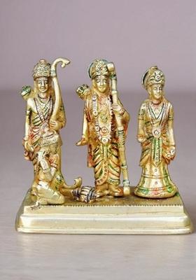 Brass Show Piece Ram Darbar God Idol Statue