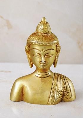 Brass Buddha Half Statue