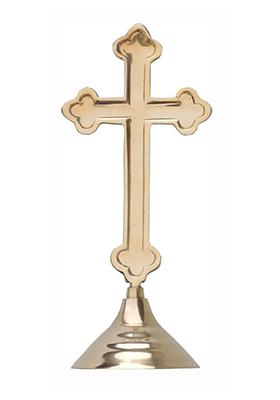 Brass Show Piece Cross Christmas Gift Item