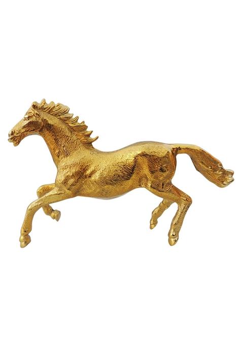 Aluminium Home Decorative Running Horse Showpiece Statue 
