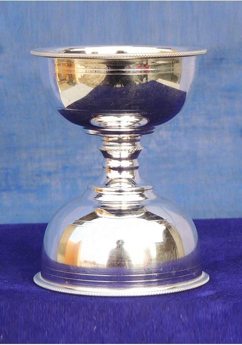 Pure Silver Table Decor Akhand Deepak With Hallmarked