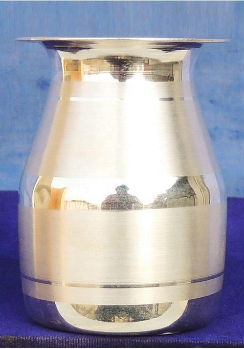 Pure Silver Glass With Hallmarked