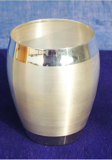 Pure Silver Glass With Hallmarked