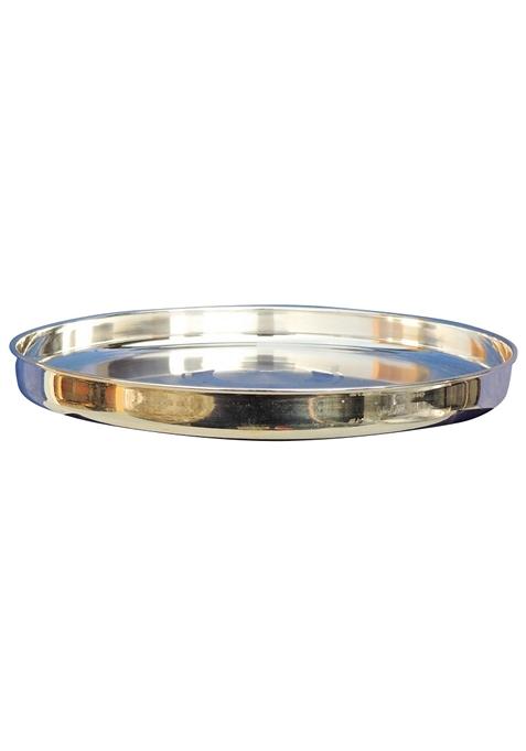 Pure Silver Thali With Hallmarked