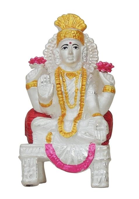 Pure Silver Laxmi ji Idol statue Hallmarked Silver Statue