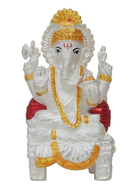 Pure Silver Ganesh Idol statue Hallmarked Silver Statue