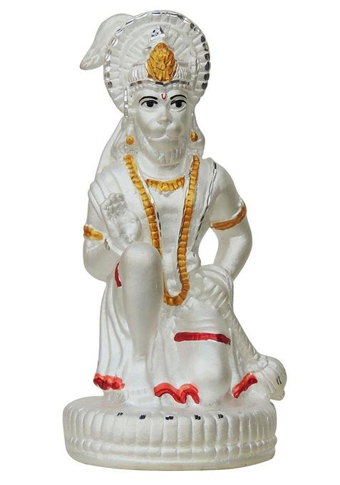Pure Silver Hanuman ji idol Statue Hallmarked Silver Statue