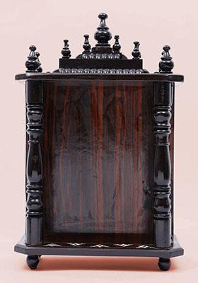 Elegant Wooden Wall Mounted Pooja Mandir For Home