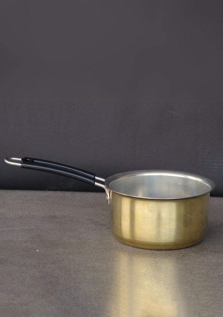 Gold Brass Tea Pan With Kalai 1.5 Lt
