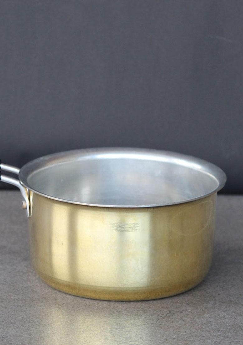 Gold Brass Tea Pan With Kalai 1.5 Lt