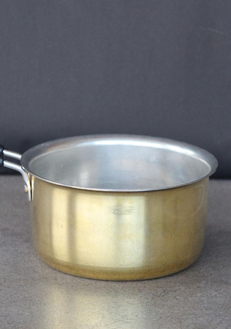 Gold Brass Tea Pan With Kalai 2 Lt