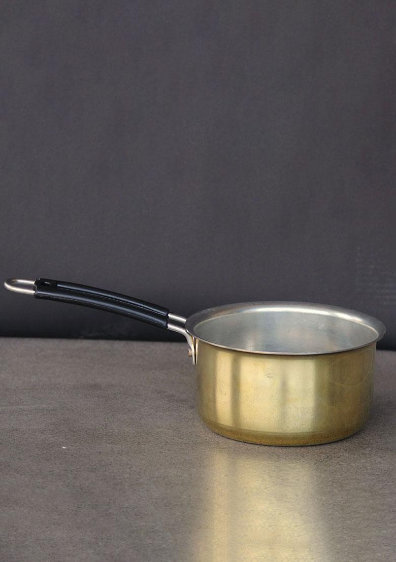Gold Brass Tea Pan With Kalai 4 Lt