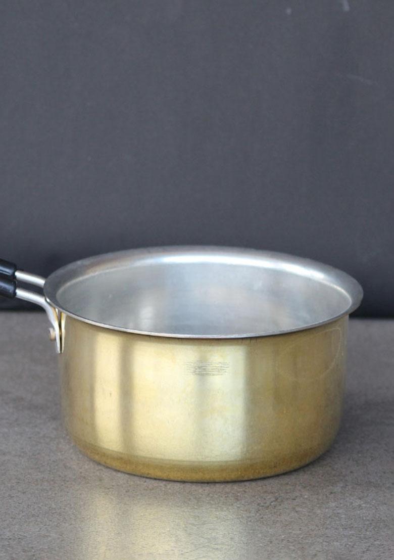Gold Brass Tea Pan With Kalai 4 Lt