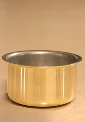 Gold Brass Pooja Thali With Gift Box