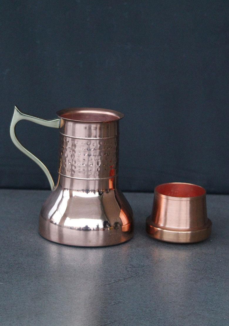 Copper Rounded Copper Jug
