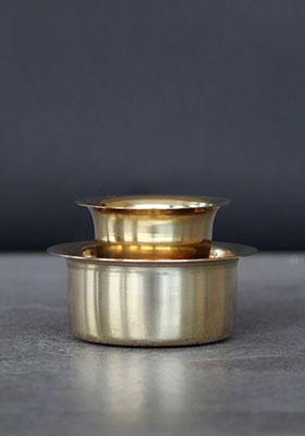 Gold Brass Coffee Davara Tumbler