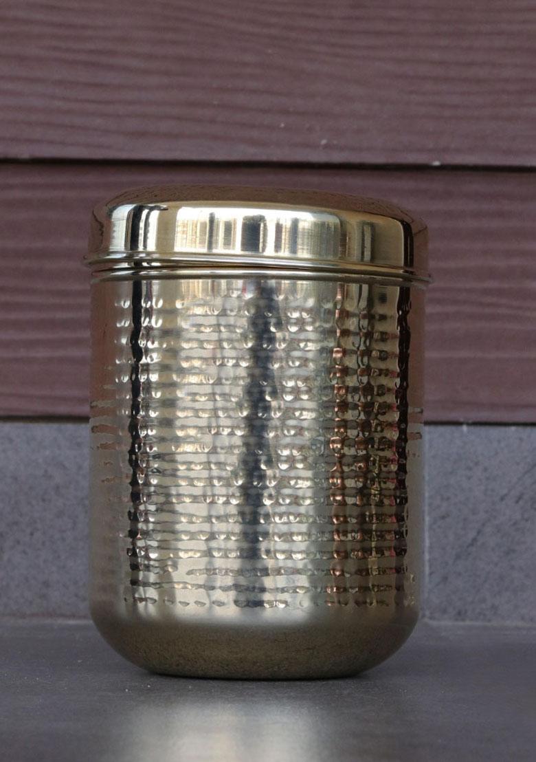 Gold Brass Dabba Container 3.5L