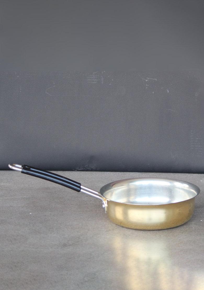 Gold Brass Fry Pan With Kalai 1.5 Ltr