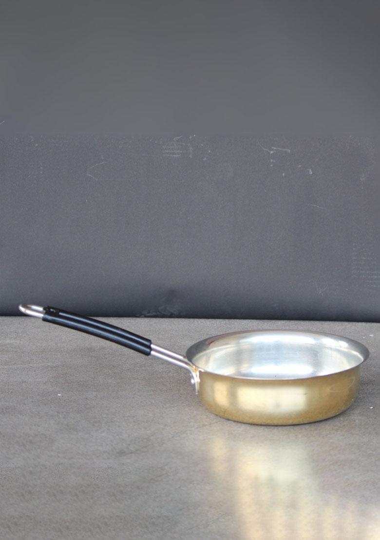 Gold Brass Fry Pan With Kalai 2Ltr