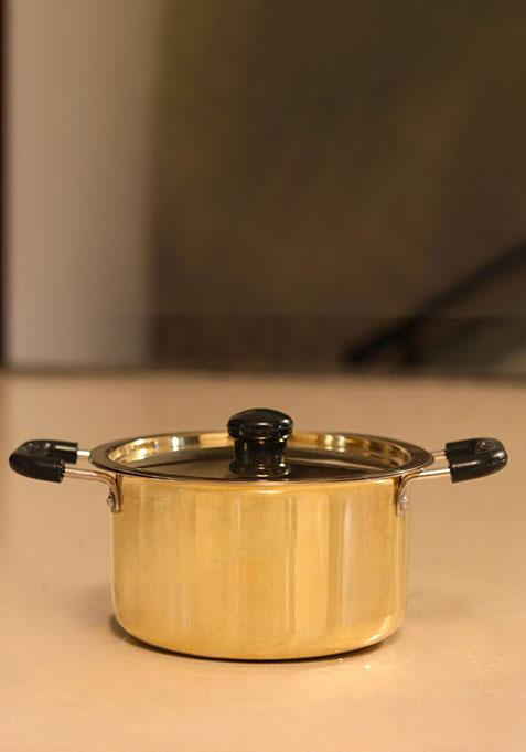 Gold Brass Top Bontone Stew Pan 5L