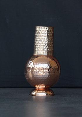 Copper Bedside Water Jar