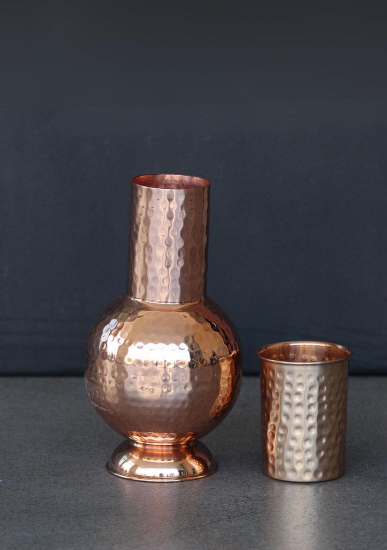 Copper Bedside Water Jar