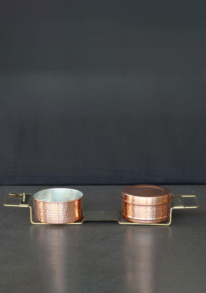 Copper Tiffin Box 2 Box