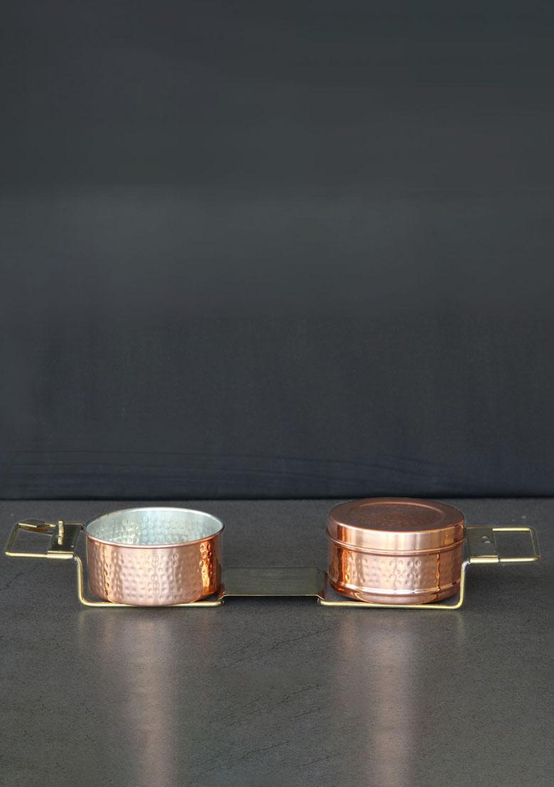 Copper Tiffin Box 3 Box