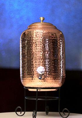 Copper Water Dispenser Hammered