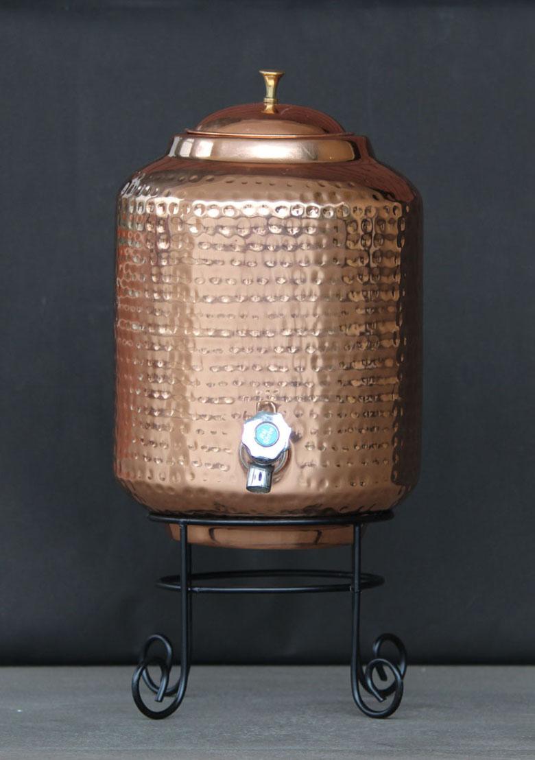 Copper Water Dispenser Hammered