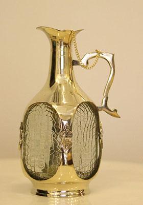 Gold Brass Old Monk Jug