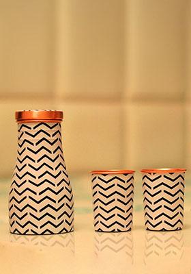 Copper Copper Flask Set With Gift Box