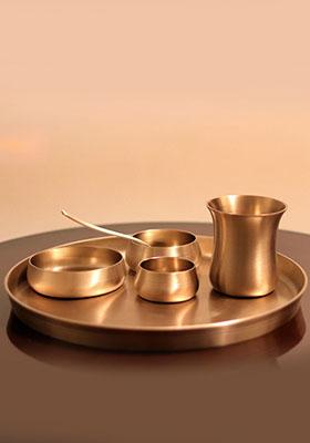 Kansa Matt Kansa Plate Set