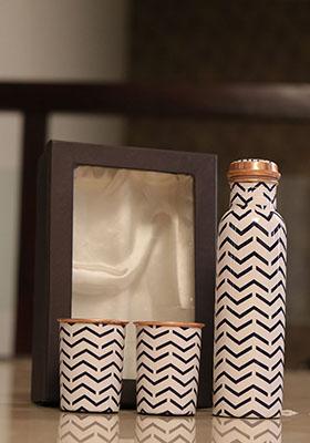 Copper Brown Embroidered Utensils