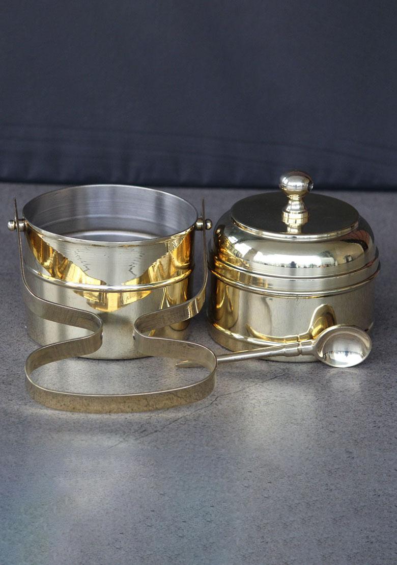 Gold Vintage Brass Tiffin 2 Box