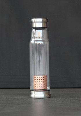 Copper Glass Bottle With Copper Infuser