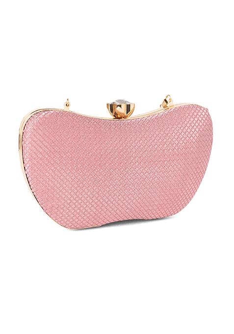 Glittery Rose Gold Clutch