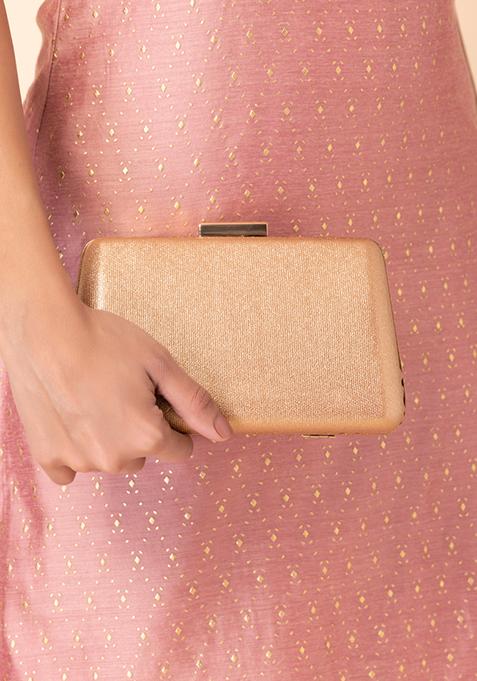 Kaia Clutch | Copper/Rose Gold