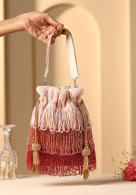 Multicolour Bead Work Potli Bag