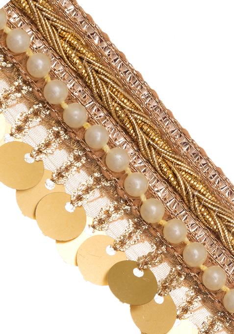 gold sequin belt