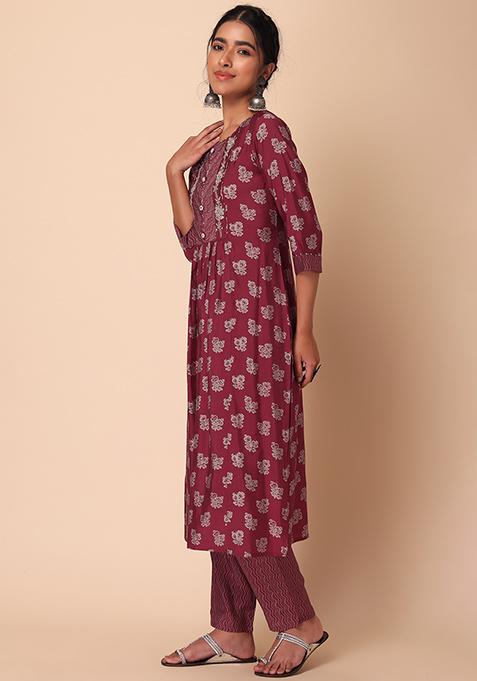 FLORENA MUSLIN KURTA SET WITH DUPATTA main image 1