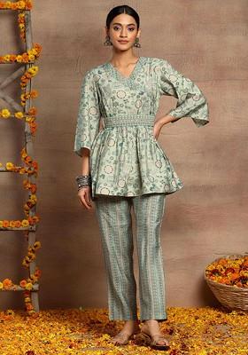 Slim Fit Light Green Ladies Cotton Short Dress, Full Sleeves, Size: Medium  at Rs 300/piece in New Delhi