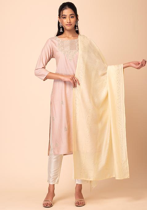 Embroidered Belchanderi Dupatta