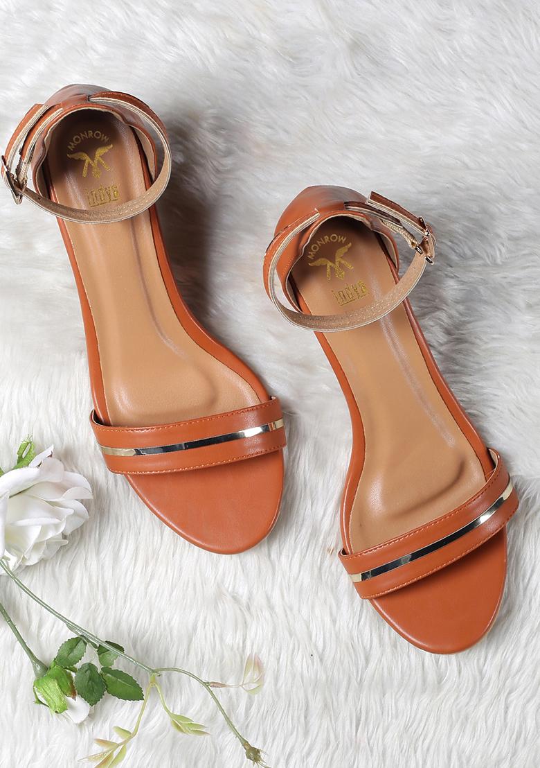 Buy Cream Heeled Sandals for Women by Marc Loire Online | Ajio.com