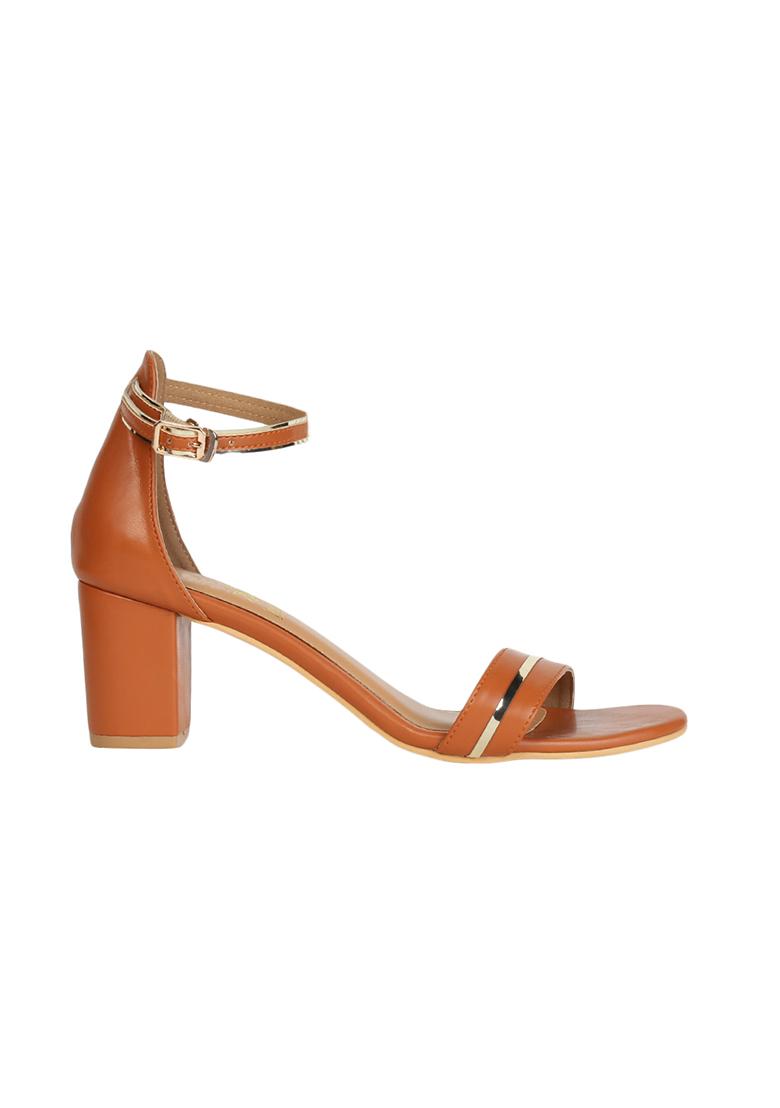 Tan peep best sale toe sandals