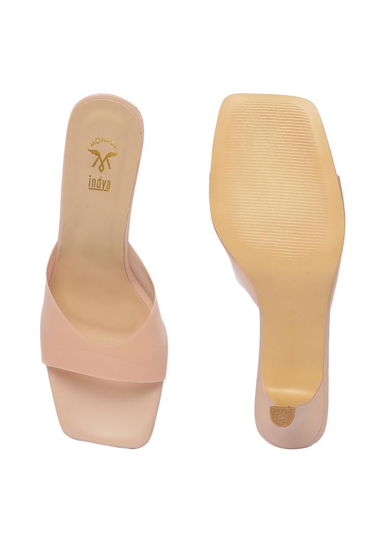 Light Pink Slip On Kitten Heels