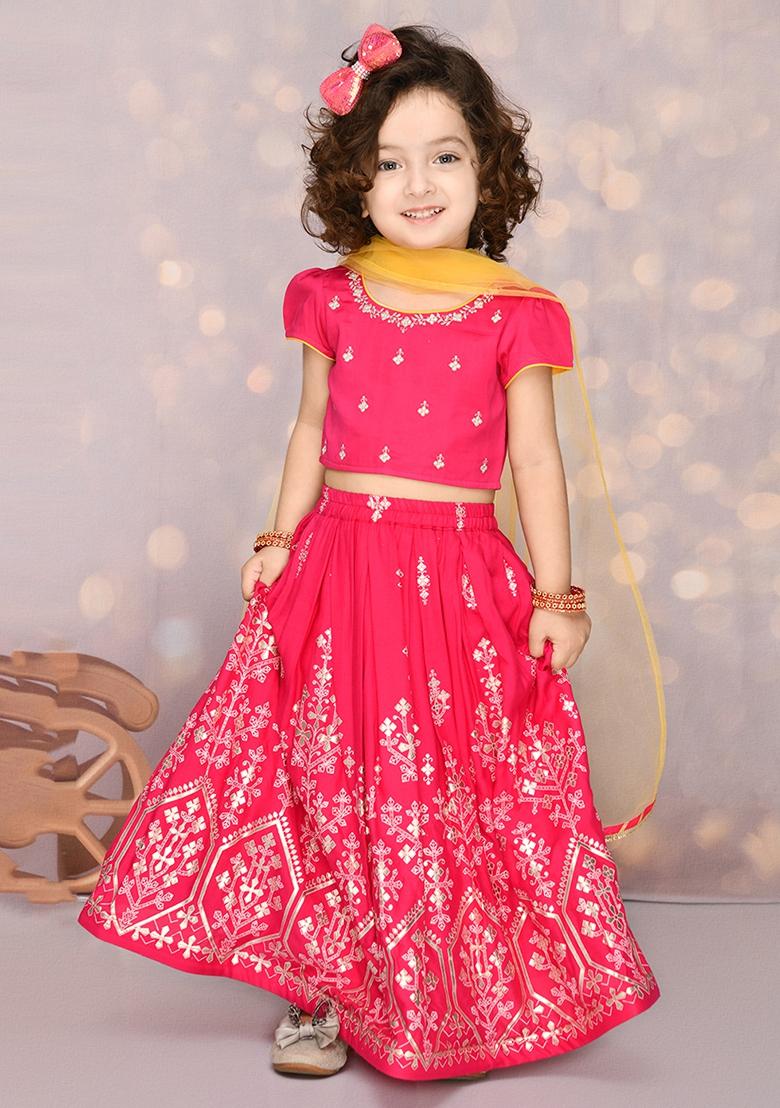 Buy Noyyal Baby Girls Readymade Lehenga Choliset, 2 Years-3 Years Online at  Best Prices in India - JioMart.