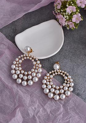 Ivory Pearl Dangler Earrings