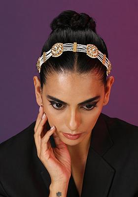 Gold Tone Kundan Sheesh Patti